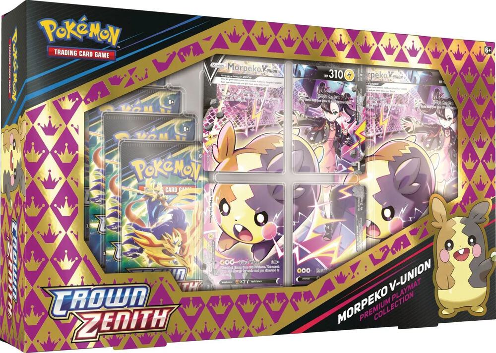 Pokemon Crown Zenith Morpeko V-Union Premium Playmat Collection