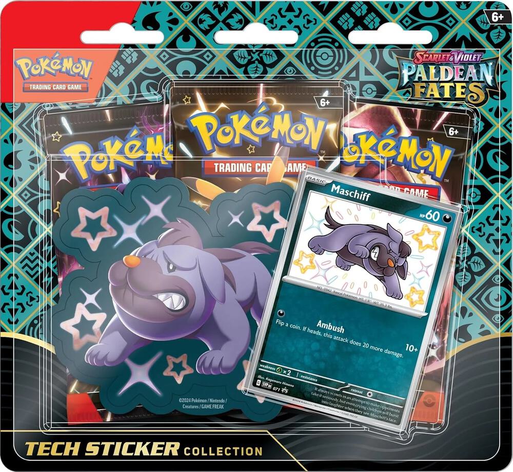 Pokemon Paldean Fates Tech Sticker Collection (Art Varies)