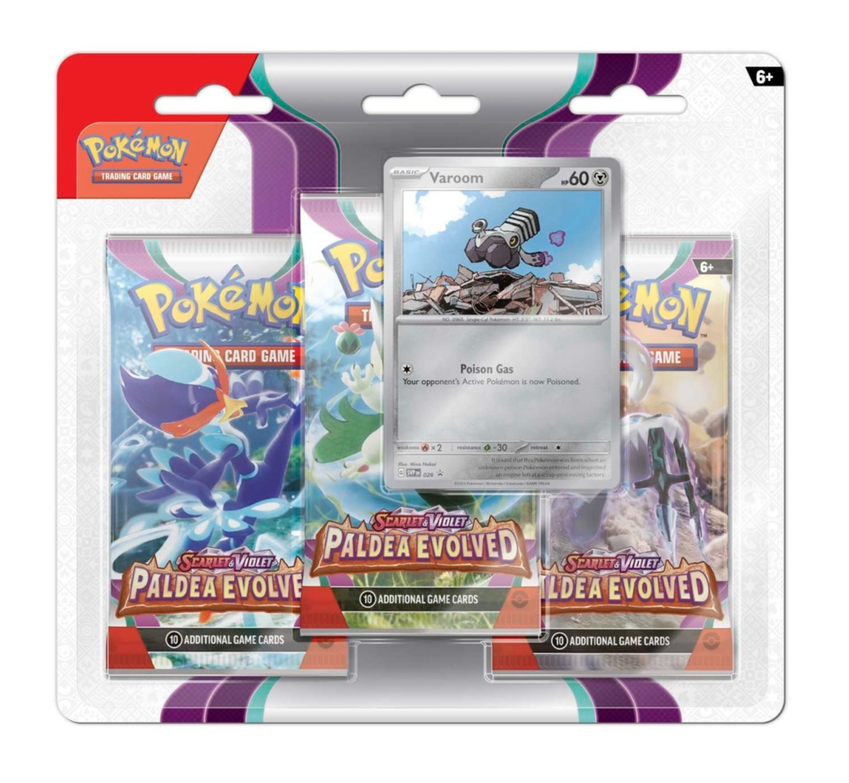 Pokemon Paldea Evolved 3 Booster Pack Blister (Promo Varies)