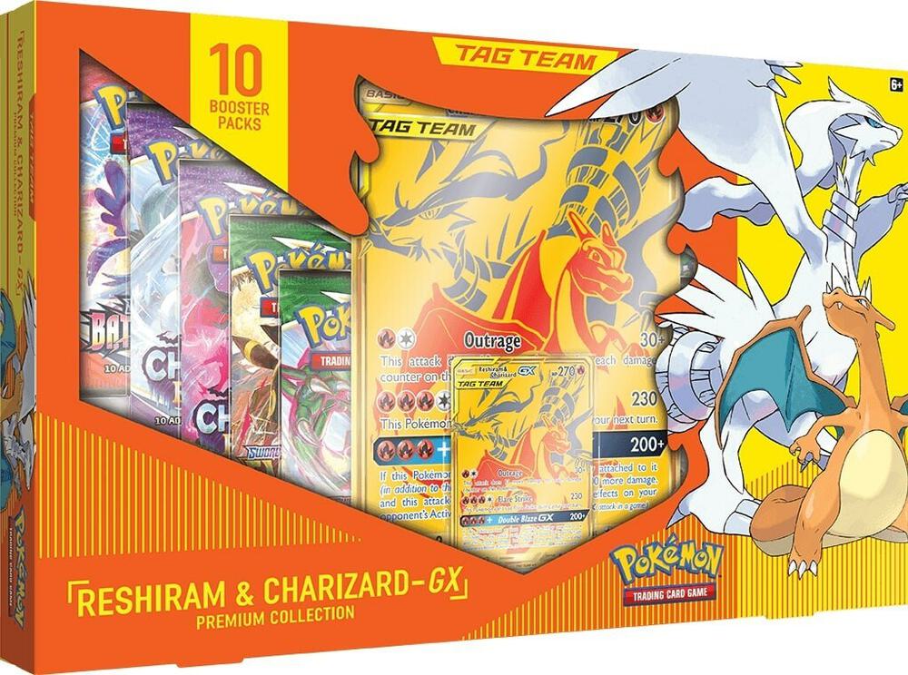 Pokemon Reshiram & Charizard GX Premium Collection.