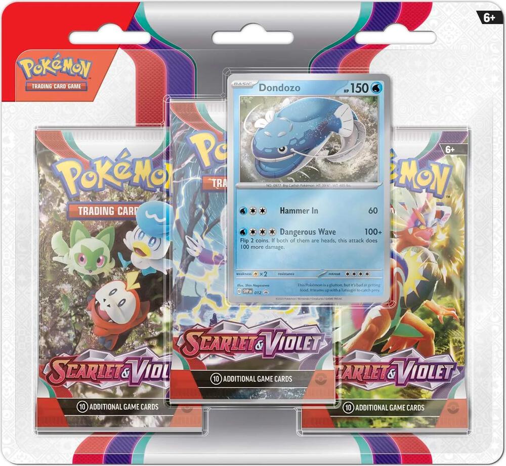 Pokemon Scarlet & Violet 3 Pack Blister (Promo Varies)