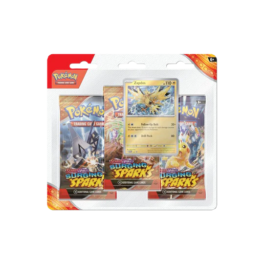 Pokemon Surging Sparks 3 Pack Blisters