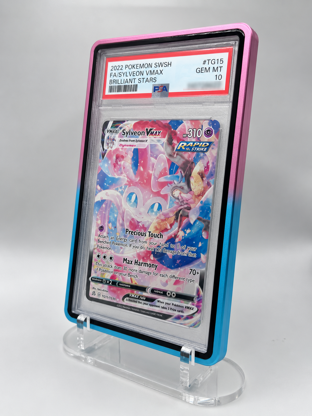 PSA Graded Card Slab Case Magnetic Aluminum Protector Holder – UV Protection Display Storage for Pokémon, Baseball, Football, Basketball, Sports & TCG Cards