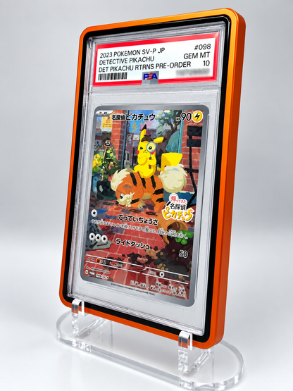 PSA Graded Card Slab Case Magnetic Aluminum Protector Holder – UV Protection Display Storage for Pokémon, Baseball, Football, Basketball, Sports & TCG Cards