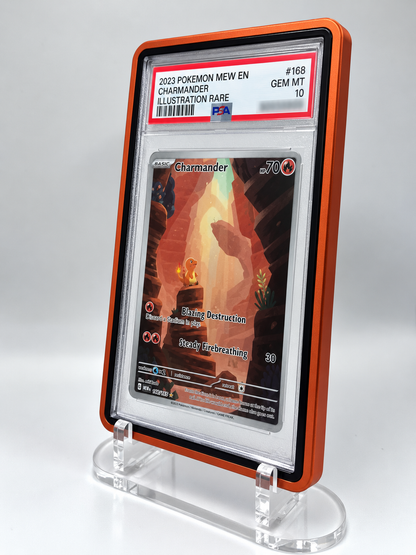 PSA Graded Card Slab Case Magnetic Aluminum Protector Holder – UV Protection Display Storage for Pokémon, Baseball, Football, Basketball, Sports & TCG Cards