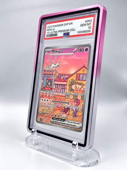 PSA Graded Card Slab Case Magnetic Aluminum Protector Holder – UV Protection Display Storage for Pokémon, Baseball, Football, Basketball, Sports & TCG Cards