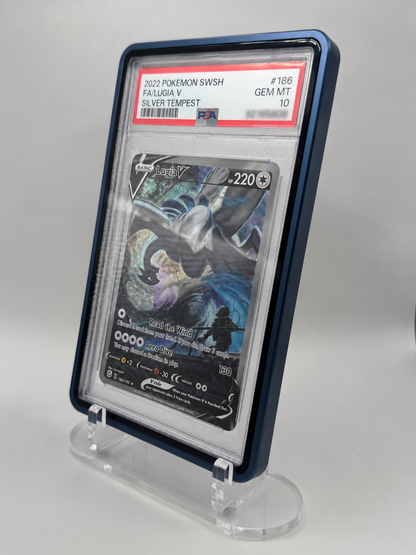 PSA Graded Card Slab Case Magnetic Aluminum Protector Holder – UV Protection Display Storage for Pokémon, Baseball, Football, Basketball, Sports & TCG Cards
