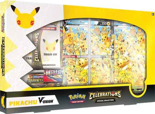Pokemon Celebrations Pikachu V Union Special Collection Box
