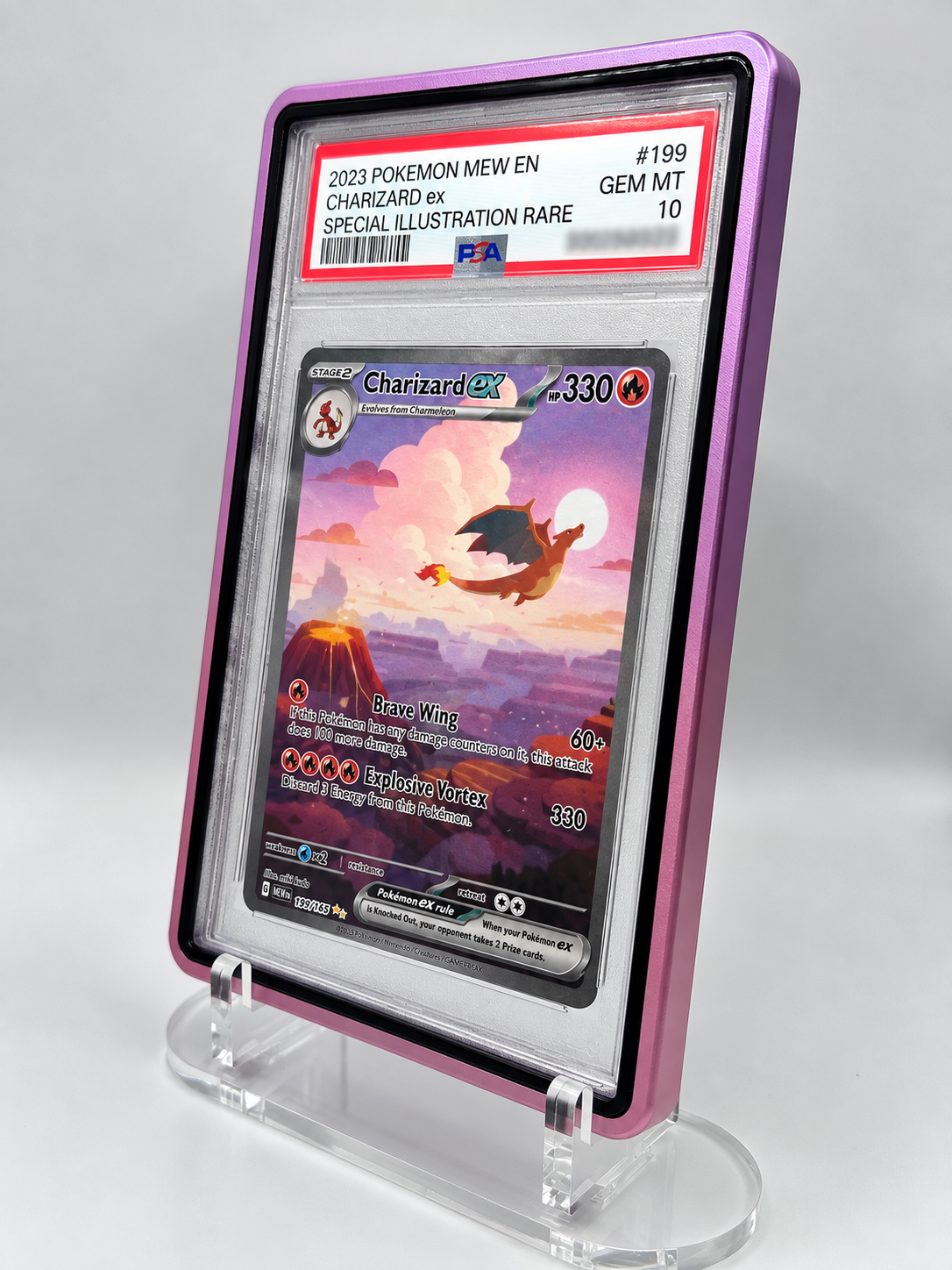 PSA Graded Card Slab Case Magnetic Aluminum Protector Holder – UV Protection Display Storage for Pokémon, Baseball, Football, Basketball, Sports & TCG Cards