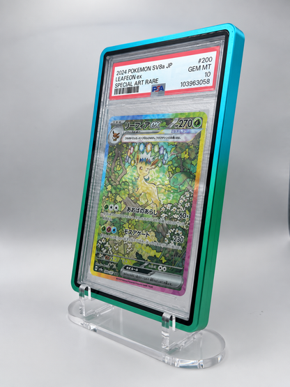 PSA Graded Card Slab Case Magnetic Aluminum Protector Holder – UV Protection Display Storage for Pokémon, Baseball, Football, Basketball, Sports & TCG Cards