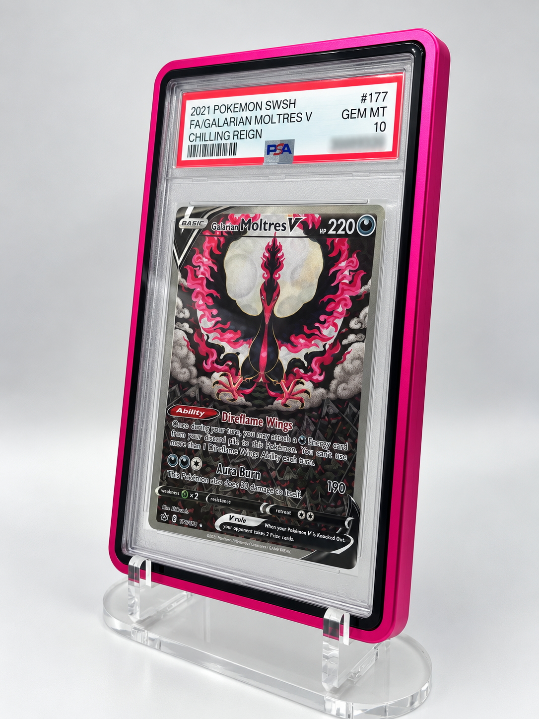 PSA Graded Card Slab Case Magnetic Aluminum Protector Holder – UV Protection Display Storage for Pokémon, Baseball, Football, Basketball, Sports & TCG Cards