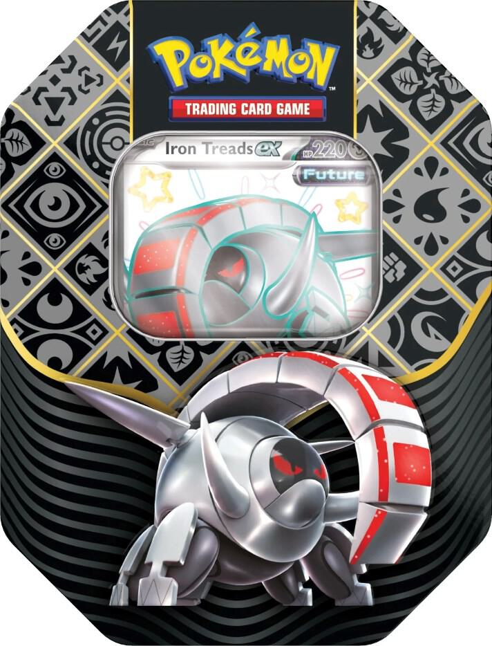 Pokemon Paldean Fates Iron Treads ex Tin