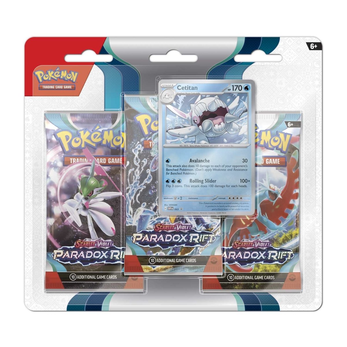 Pokemon Paradox Rift 3 Pack Blister (Promo Varies)