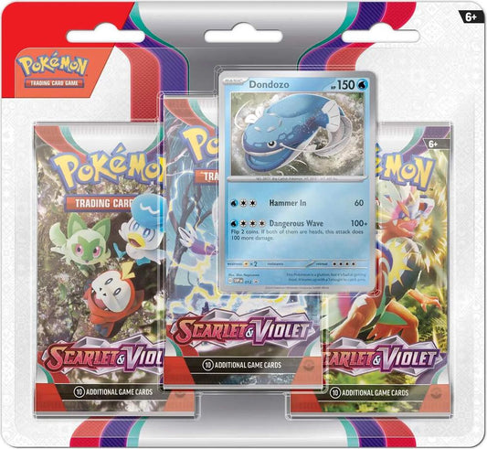 Pokemon Scarlet & Violet 3 Pack Blister (Promo Varies)