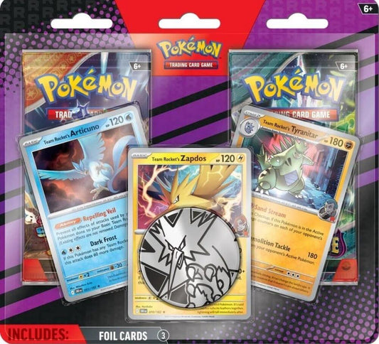 Pokemon Team Rocket's 2 Pack Blister - Articuno, Zapdos & Tyranitar