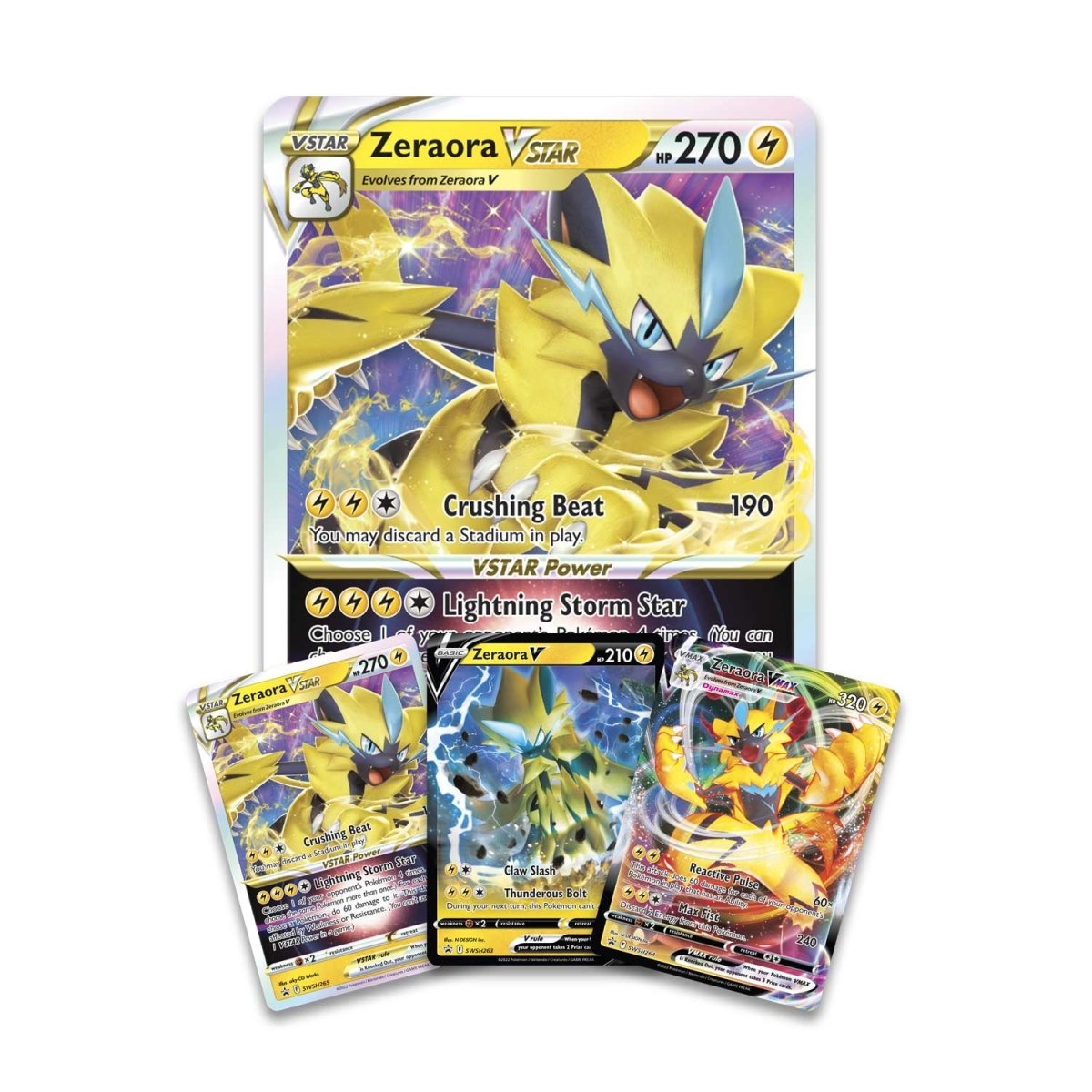 Pokemon Zeraora VMAX & VSTAR Battle Box